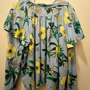 INC International Concepts Floral Blouse